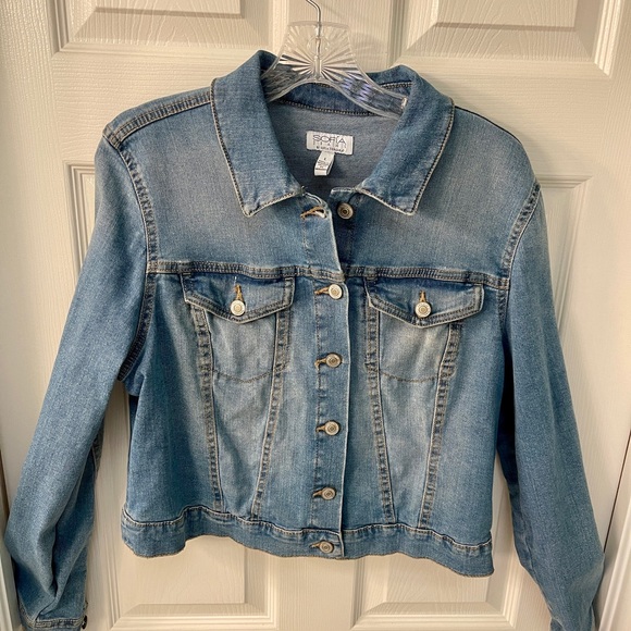 Sofia Vergara Denim Jean Jacket Ladies Size L - Picture 3 of 10